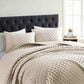 Hallmart Collectibles Hemet 3-Piece Queen Coverlet Set in Beige, , large