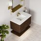 James Martin Allamari 36" Single Bathroom Vanity in Sable with Single Hole 3 cm White Zeus Silestone Top and Rectangular Sink, , large