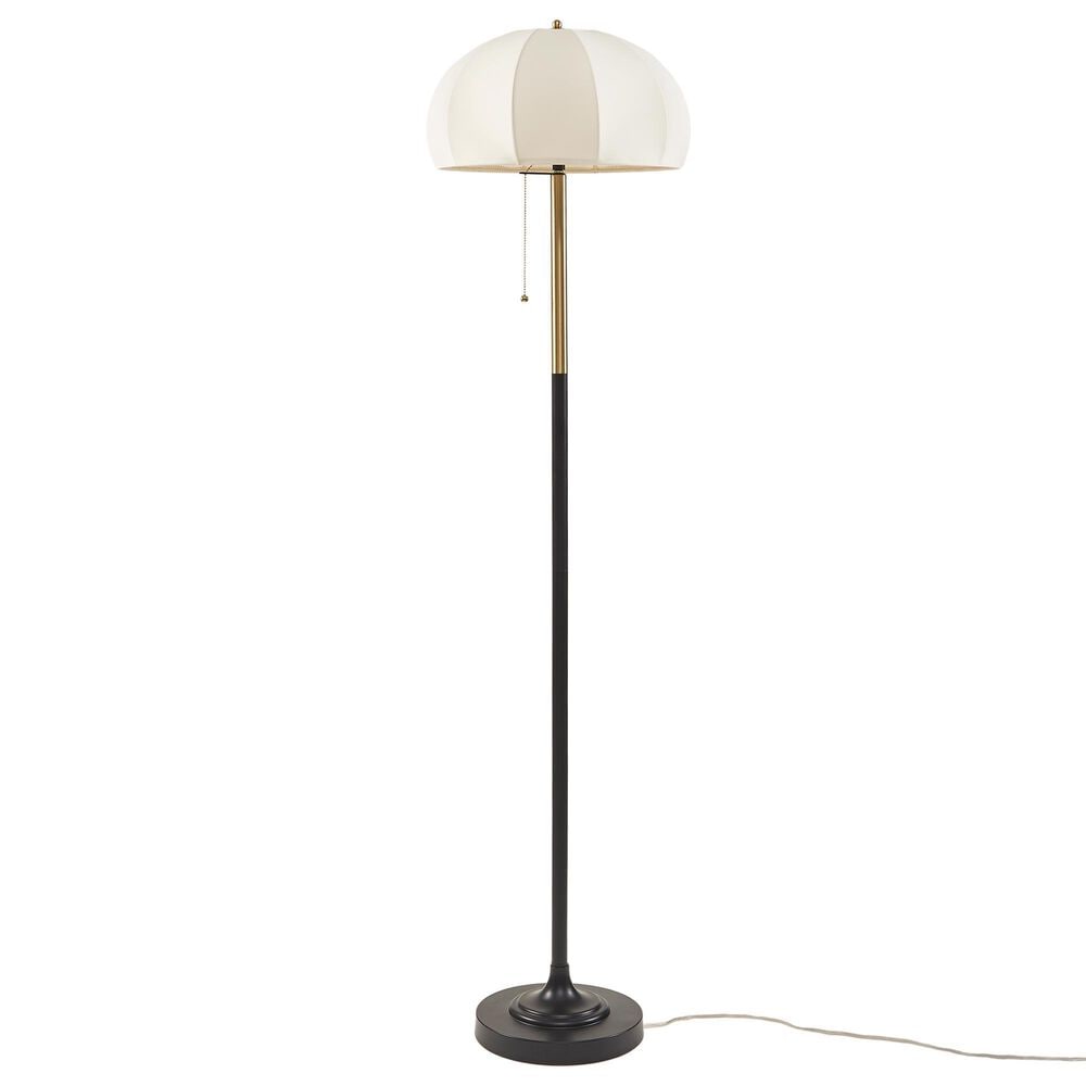 Hampton Park Serin Floor Lamp in Black and Antique Gold, , large