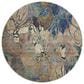 37B Trevi 8" Round Beige Area Rug, , large