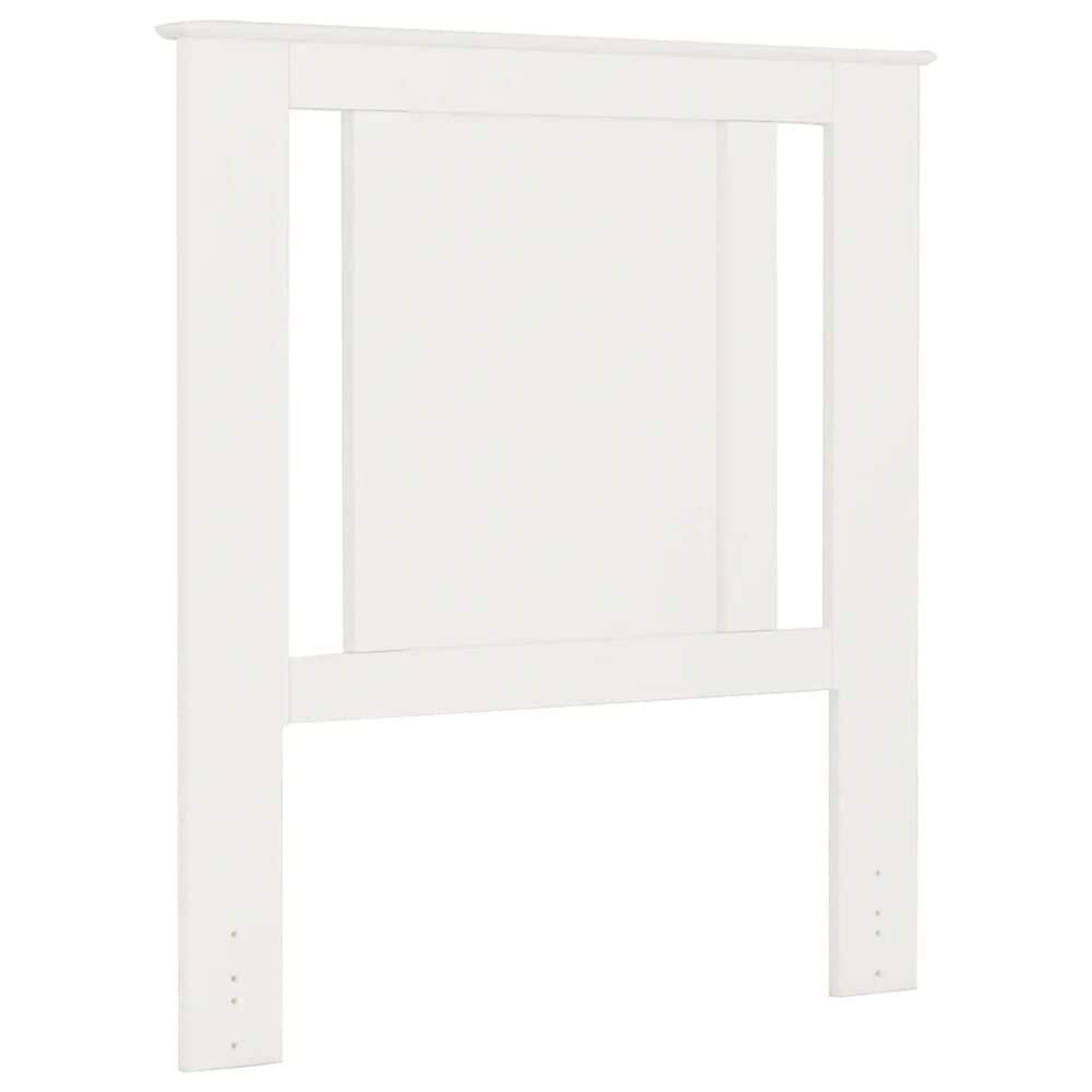 Lemoore Essential Twin Panel Headboard with Side Style in Rockport White, , large