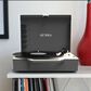 Victrola Re-Spin Sustainable Bluetooth Suitcase Record Player in Graphite Grey, , large