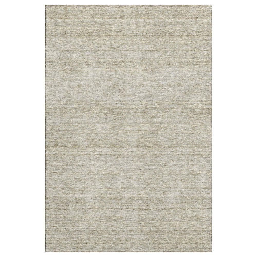 Dalyn Rug Company Soft Essentials Solid Beige 9" x 12" Indoor/Outdoor Area Rug, , large