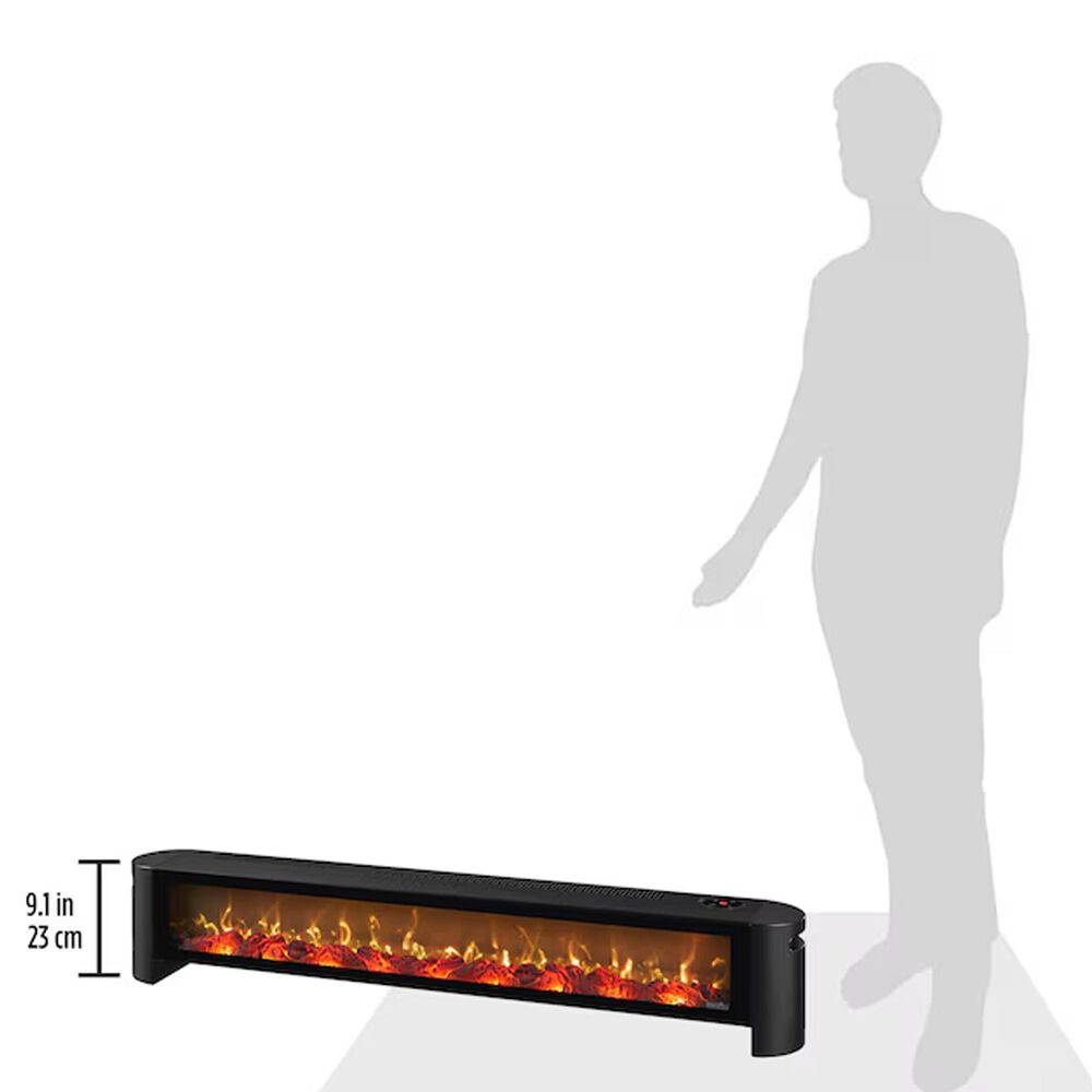 Classic Flame Duraflame 1500-Watt Electric Baseboard Space Heater with Thermostat and Remote Control, , large
