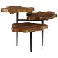 Uma Enterprises Rustic Accent Table in Brown and Black, , large