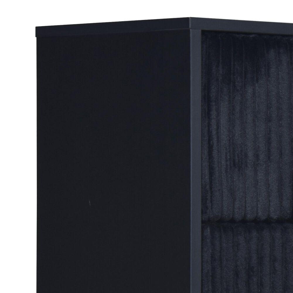 New Heritage Design Kailani 2-Drawer Nightstand in Black, , large