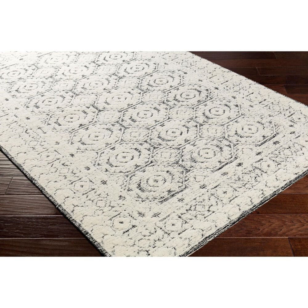 Surya Louvre Black, Ivory and Cream 10&#39; x 14&#39; Area Rug, , large