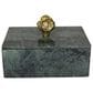 Maple and Jade 3-Piece Decorative Box Set in Vibrant Green, Smoky Gray and Gold, , large