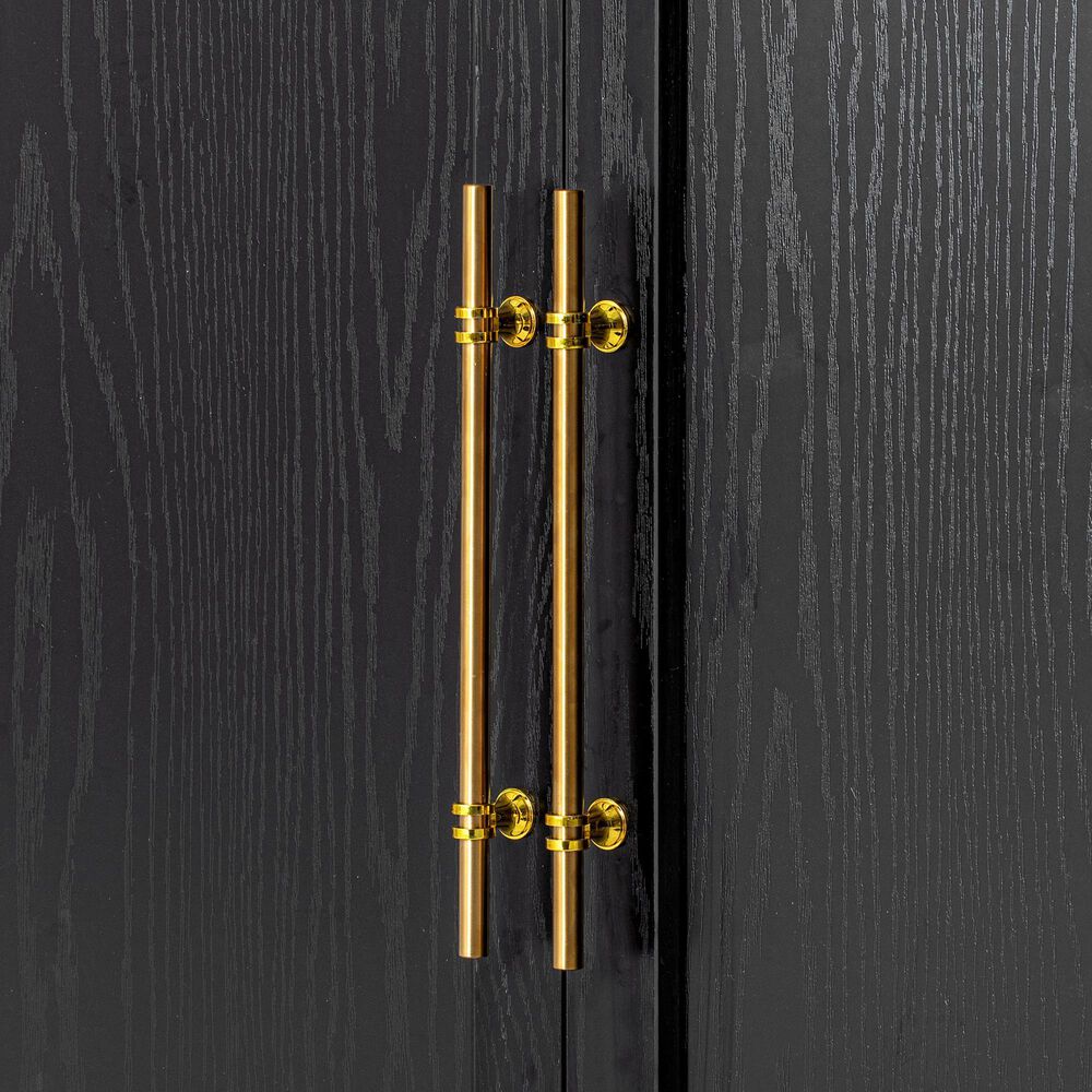 HOMLUX HOMLUX 78.2" Tall Farmhouse Kitchen Pantry Cabinet with 8 Door Shelves, Storage Cabinet with 4 Adjustable Shelves, Hidden Drawer, Wine Rack, Versatile Cupboard for Kitchen, Dining &amp; Bathroom, Ash Black, , large