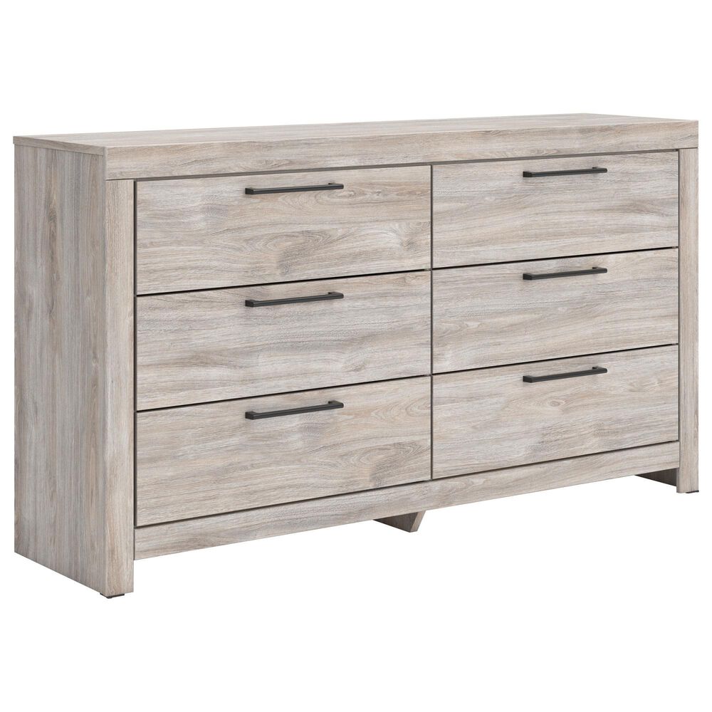 Ashley Broachmyn Twin Bed with Dresser and Nightstand in Light Gray, , large