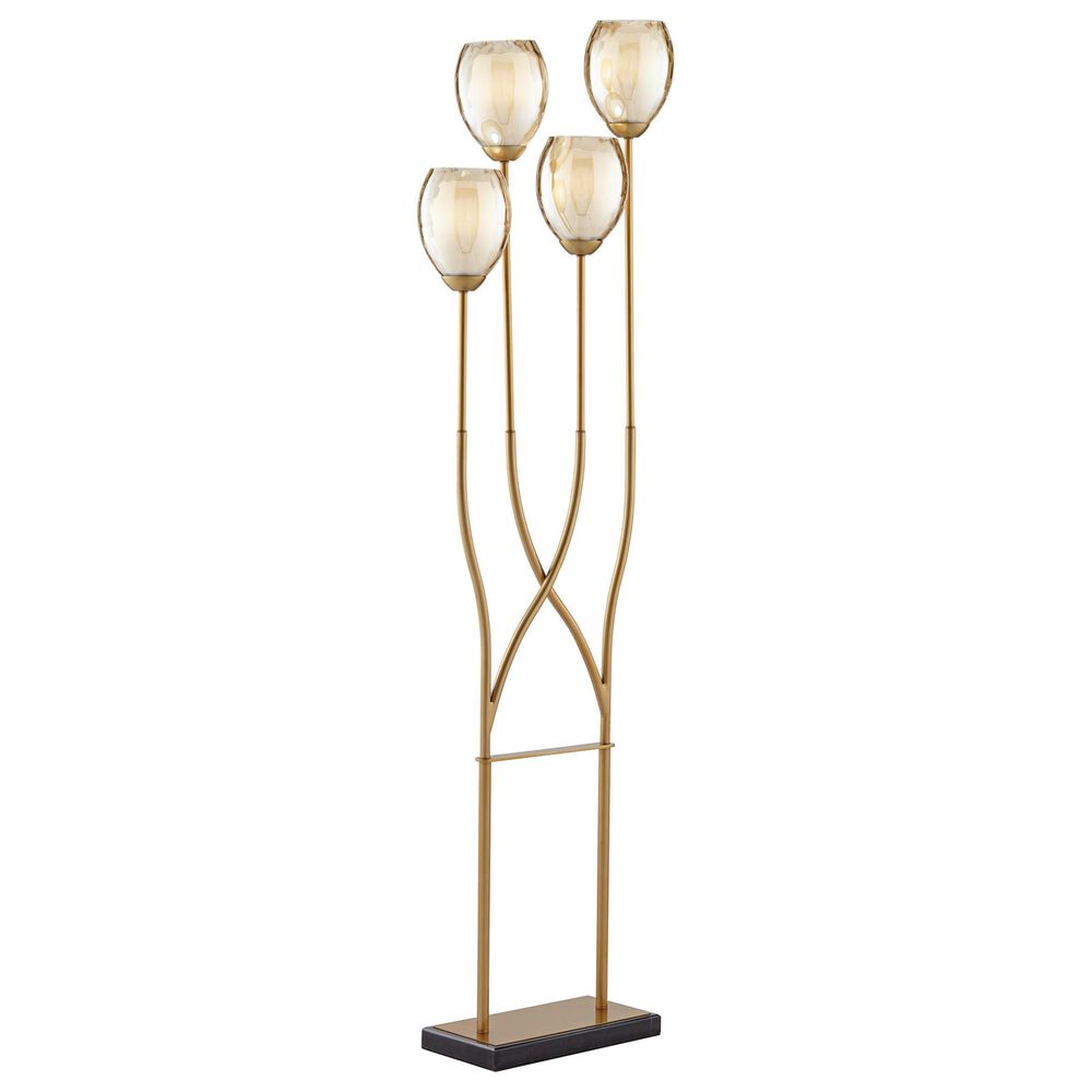 Pacific Coast Lighting Goldcrest Floor Lamp in Warm Gold, , large