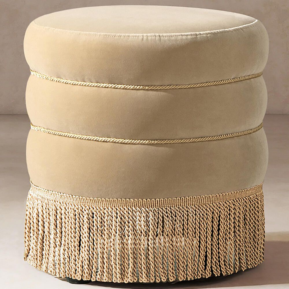 Jennifer Taylor Home Edward Pouf in Fawn Brown, , large