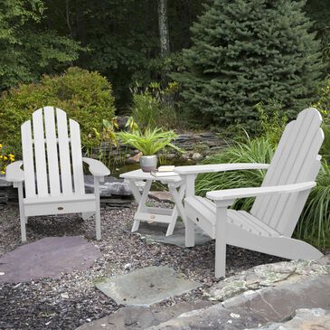 Highwood USA Classic Westport 3-Piece Adirondack Chair Set in White, , large