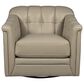 Hydeline Mingle Leather Swivel Chair in Vanilla, , large