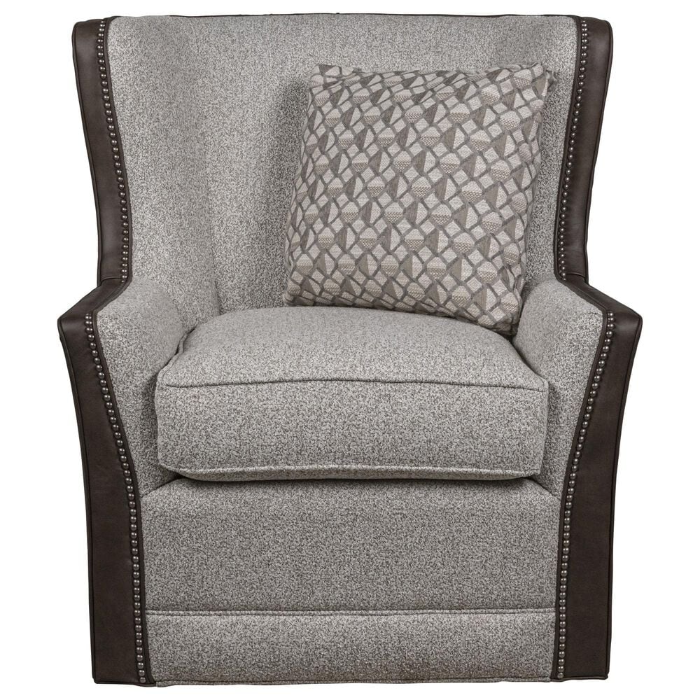 Smith Brothers Swivel Accent Chair, , large