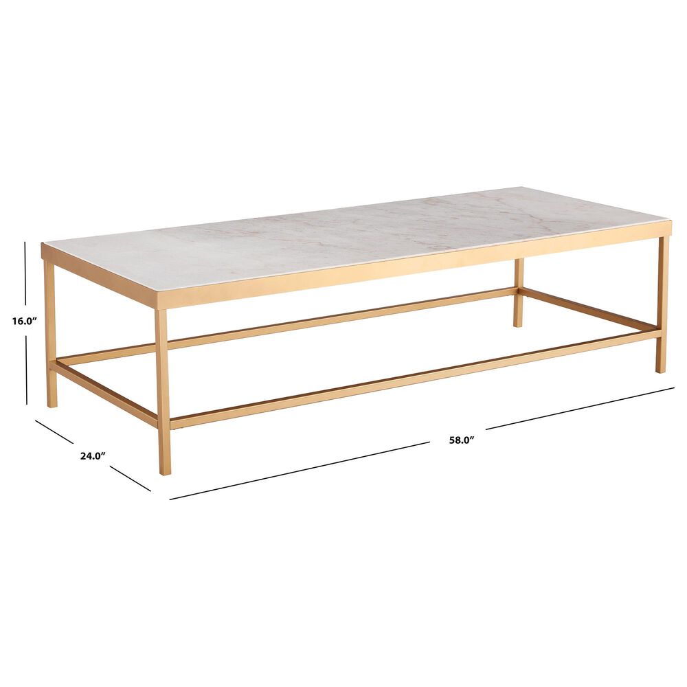 Safavieh Ida Coffee Table in White, , large