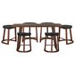 Home Trends & Design Lenox 7-Piece Rectangular Dining Set in Walnut Brown, , large