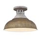 Golden Lighting Kinsley Semi-Flush in Aged Galvanized and Bronze, , large