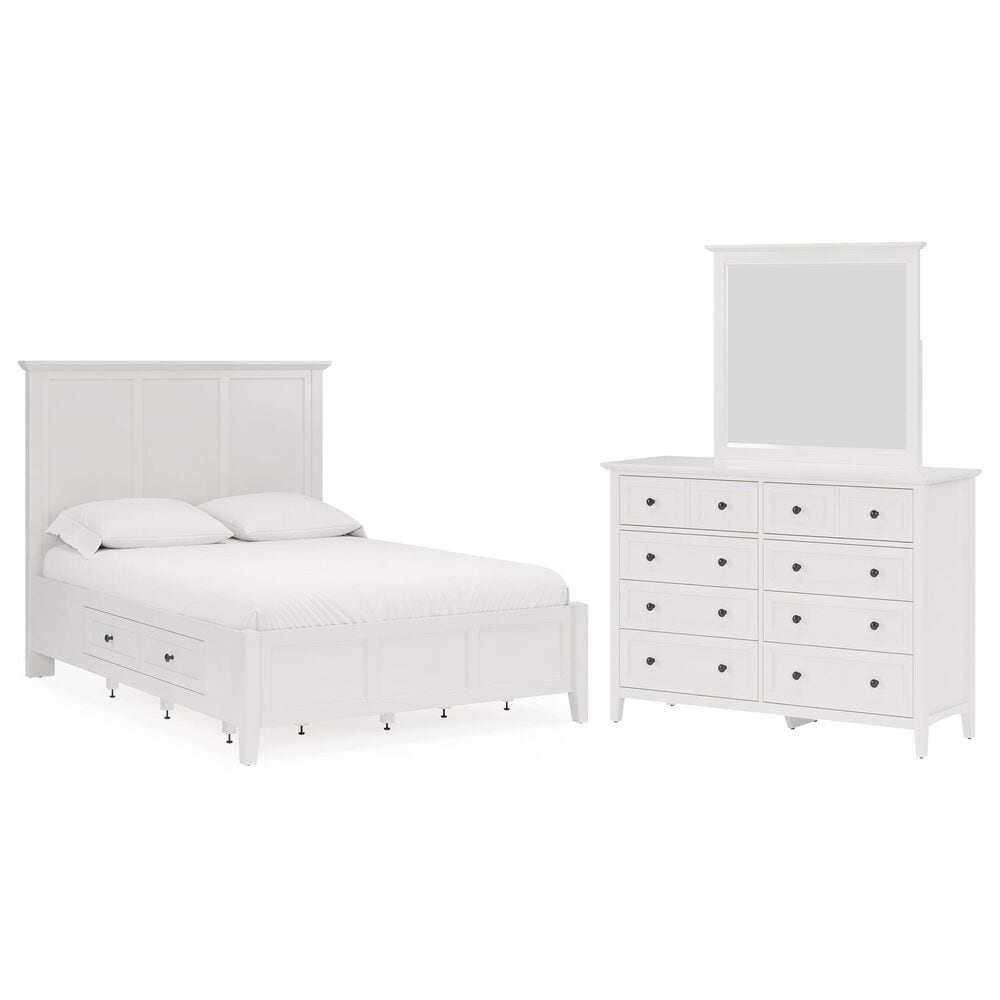 Urban Home Grace 3-Piece King Bedroom Set in Snowfall White, , large