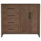 Hawthorne Furniture Oslo 4-Drawer Gentleman"s Chest in Weathered Chestnut, , large