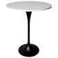 Leisuremod LeisureMod Verve Collection Modern Bar Height Table Black Base with 27 Round Light Natural Wood MDF Top, , large