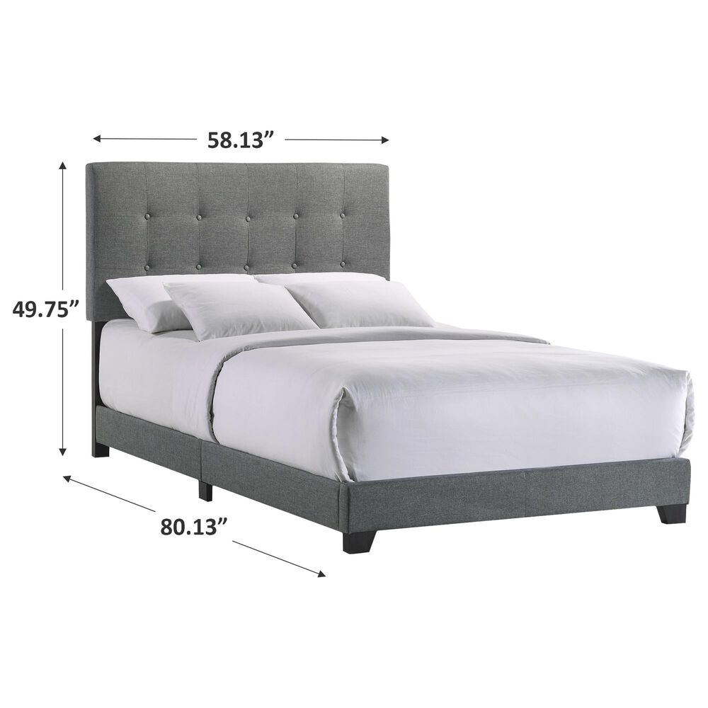 Hawthorne Furniture Addyson Upholstered Full Bed in Gunmetal, , large