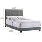 Hawthorne Furniture Addyson Upholstered Full Bed in Gunmetal, , large