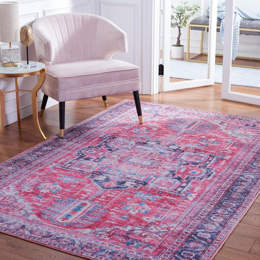Safavieh Serapi 6&#39;7&quot; x 9&#39; Navy and Red Area Rug, , large