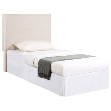 Pacific Landing Izzy Twin Upholstered Headboard in Sand, , large