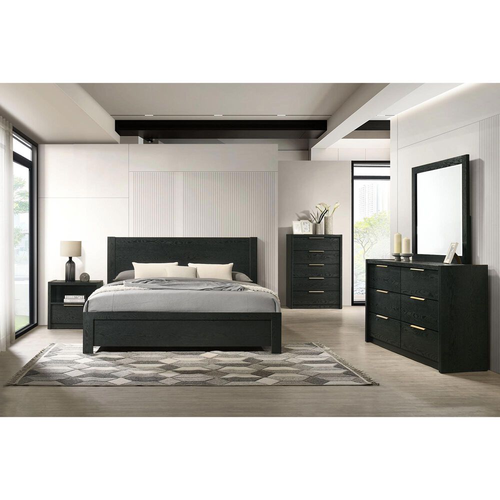 Mayberry Hill South Bend 6 Drawer Dresser Only in Black, , large