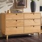 Walker Edison Sloane 6-Drawer Dresser in Natural Pine, , large