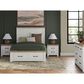 Ashley Savonport Queen Storage Panel Bed in White and Brown, , large