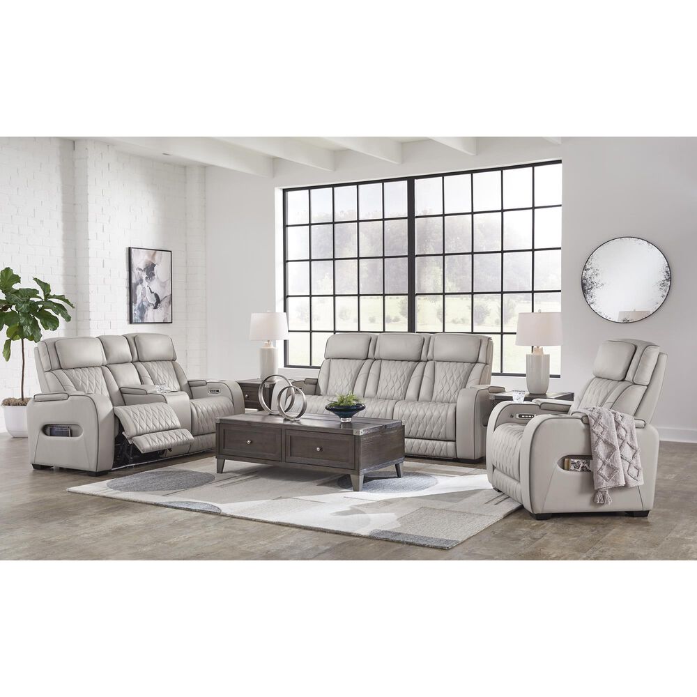 Ashley Boyington 2-Piece Power Reclining Living Room Set in Gray, , large