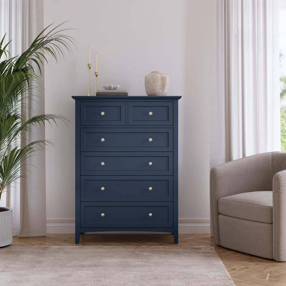 Urban Home Grace 5-Drawer Chest in Blueberry, , large