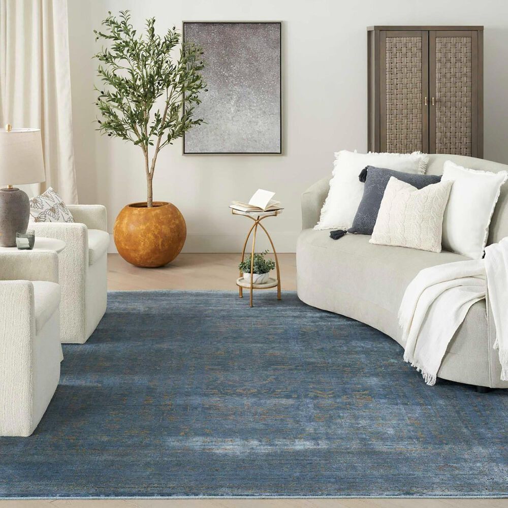 Nourison Luxurious 9&#39;10&quot; x 12&#39;6&quot; Blue Area Rug, , large