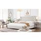 Jennifer Taylor Home Manhattan King Platform Bed in Light Beige, , large