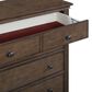 Riva Ridge Oxford 5 Piece King Panel Storage Bedroom Set in Cocoa with AC Outlets and USB Ports, , large