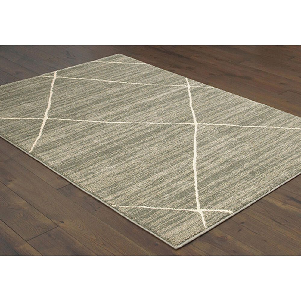 Oriental Weavers Carson 9661A 9&#39;10&quot; x 12&#39;10&quot; Grey Area Rug, , large