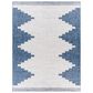 Surya Eagean EAG-2355 Dark Blue, Off-White, Navy and Pale Blue 8"10" x 12" Indoor/Outdoor Area Rug, , large