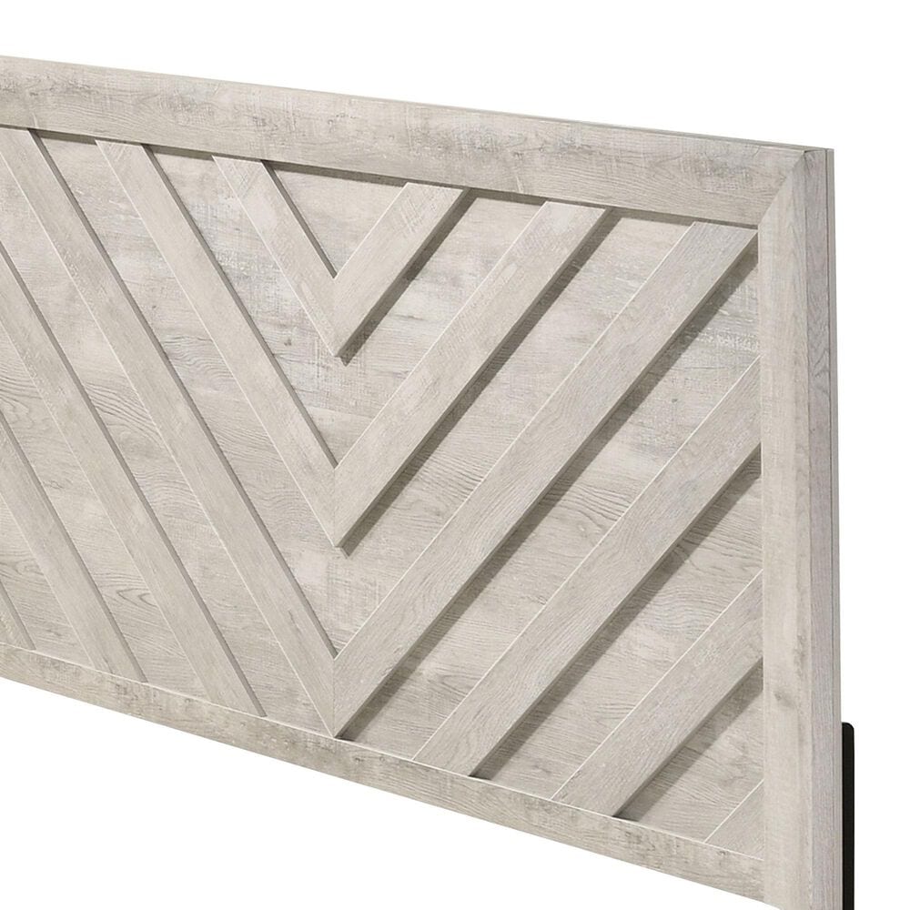 Crown Mark Valor Queen Panel Bed in Light Gray, , large