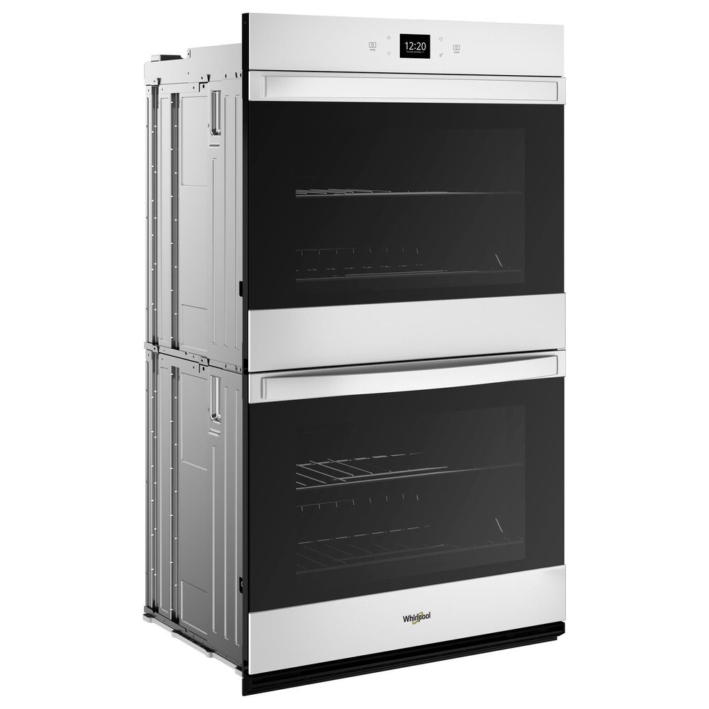 Whirlpool 27&quot; Self-Cleaning Air Fry Single-Fan Smart Double Electric Wall Oven in White, , large