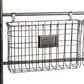 Maple and Jade 5-Slot Decorative Magazine Rack Holder with Suspended Baskets and Label Slot in Matte Black, , large