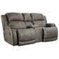 HomeStretch Reclining Sofa and Console Loveseat in Gray, , large