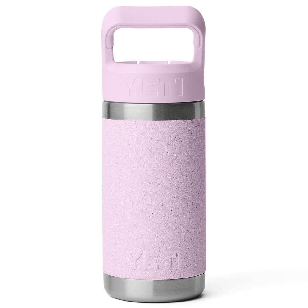 YETI Rambler Jr 12 Oz Kids Water Bottle with Straw Cap in Cherry Blossom, , large