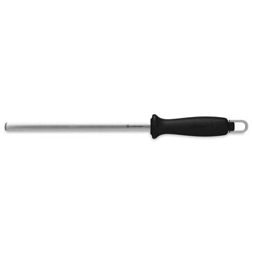 Wusthof 9" Narrow Diamond Sharpener Steel in Black and Silver, , large