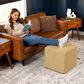 Jaxx Monroe Small Ottoman in Wheat Gold, , large