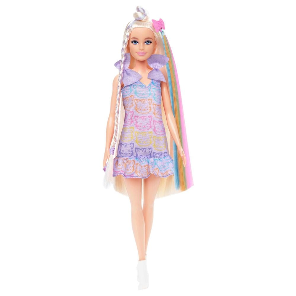 Barbie Fun & Fancy Blonde Fashion Doll with Accessories in Silver, Purple and White, , large