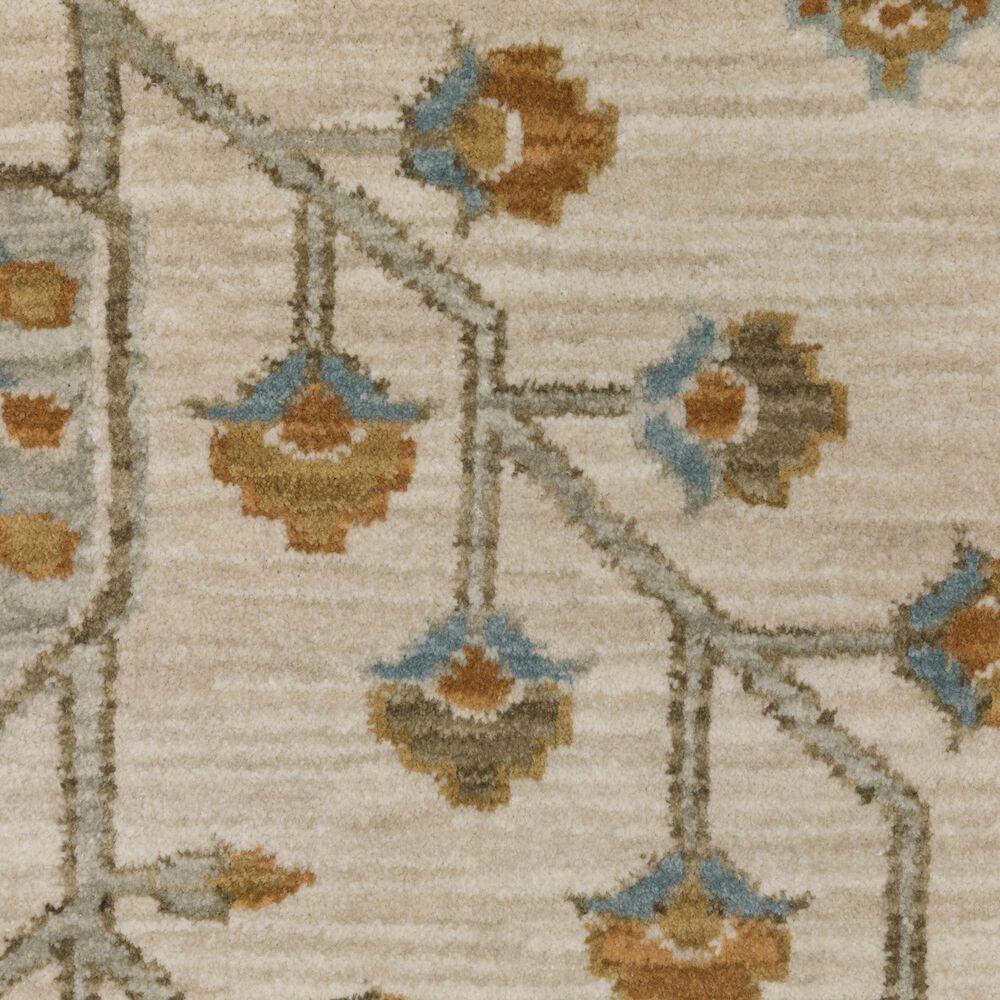 Oriental Weavers Maeve Beige and Rust 7&#39;10&quot; x 10&#39;10&quot; Area Rug, , large