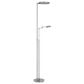 Cal Lighting Circa Torchiere Floor Lamp in Matte Satin Nickel, , large