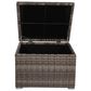 Hearth and Haven Outdoor Storage End Table with Lift-Top Lid in Gray, , large